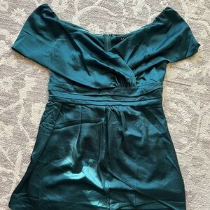 Lulus off the shoulder wedding guest dress